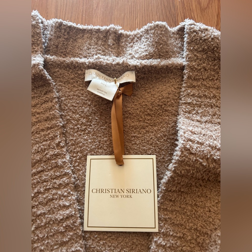 New women beige XL cardigan sweater top cover up